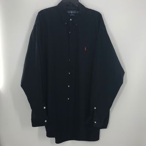 MENS XL POLO Ralph Lauren Button Down Black